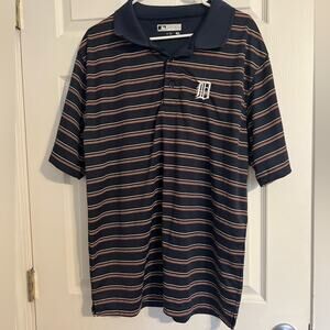 Detroit Tigers Baseball True Fan Polo Large Stripe Embroidered Patch